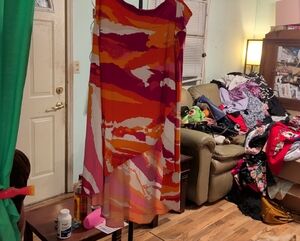 Asymmetrical Women's Skirt in Vibrant Multicolor